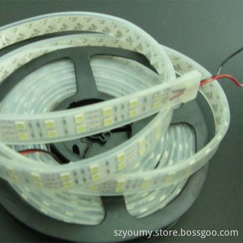 New SMD 5050 Double Row 120 LEDs/m Warm White, LED Flexible Strip Light, Waterproof IP67